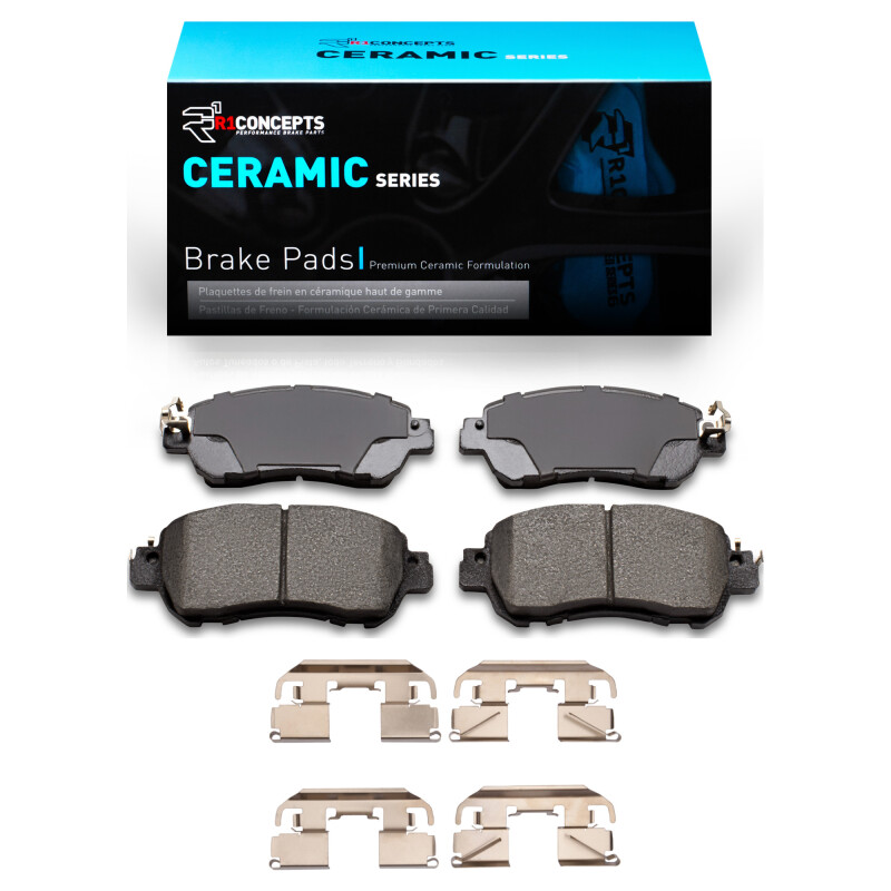 Nissan Versa Brake Pads - Front - R1 Concepts - Ceramic - `17-`25